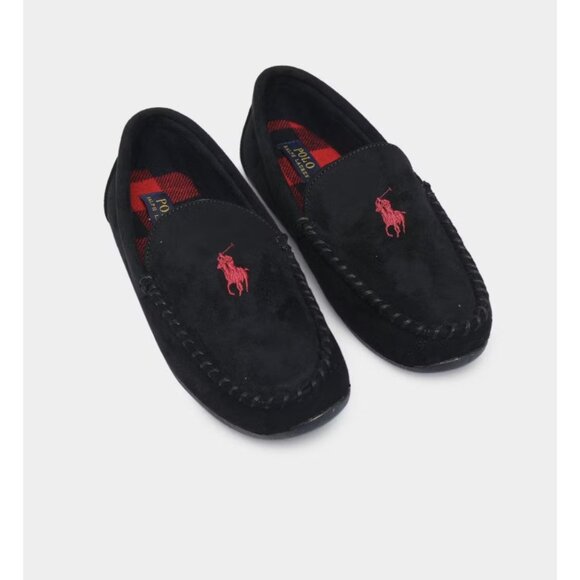 Polo Ralph Lauren Buffalo Check Declan Slippers Black ( 7 ) - Picture 1 of 6